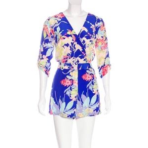♥️ 100% SILK FLORAL DESIGNER ROMPER